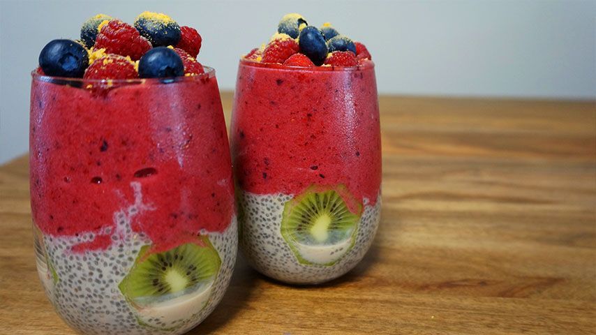 receta smoothie de frutas y semillas de chía